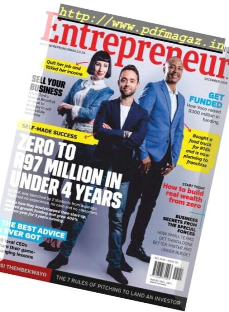 Entrepreneur South Africa – December 2018 Cover