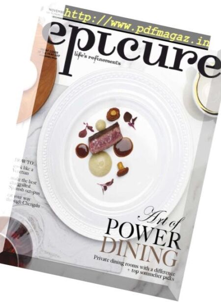 epicure Singapore – November 2018 Cover