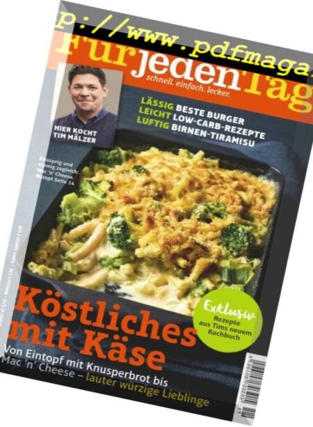 Essen & Trinken Fur jeden Tag – November 2018 Cover