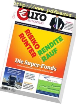 Euro am Sonntag – 15 September 2018