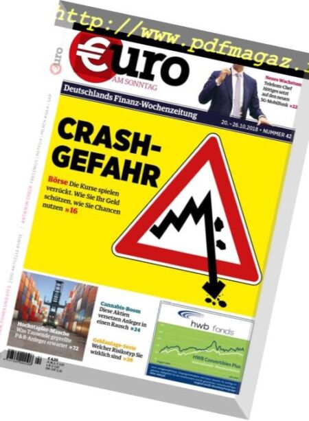 Euro am Sonntag – 20 Oktober 2018 Cover