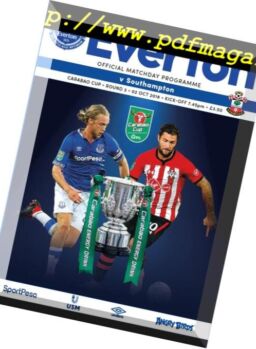 Everton Programmes – 03 October 2018