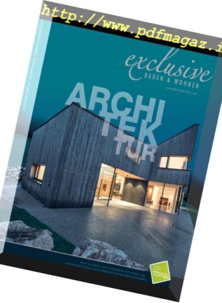exclusive Bauen & Wohnen – August 2016 Cover