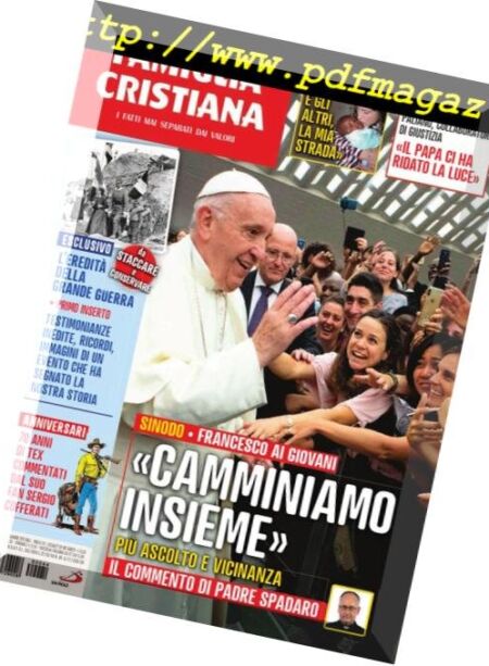 Famiglia Cristiana – 4 Novembre 2018 Cover