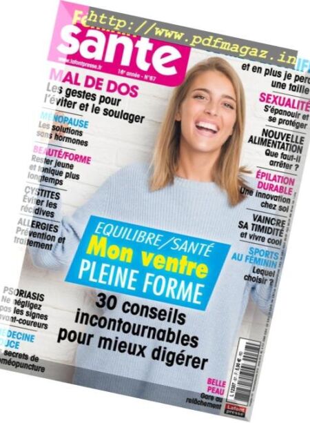 Feminin Sante – Novembre 2018 – Janvier 2019 Cover