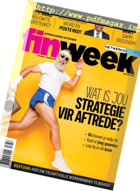 Finweek Afrikaans Edition – November 22, 2018 Cover