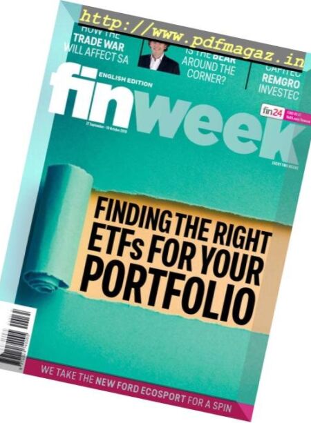 Finweek English Edition – September 27, 2018 Cover