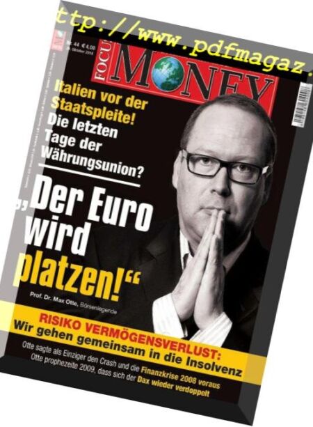 Focus Money – 24 Oktober 2018 Cover