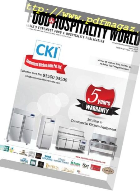 Food & Hospitality World – March 2017 Cover