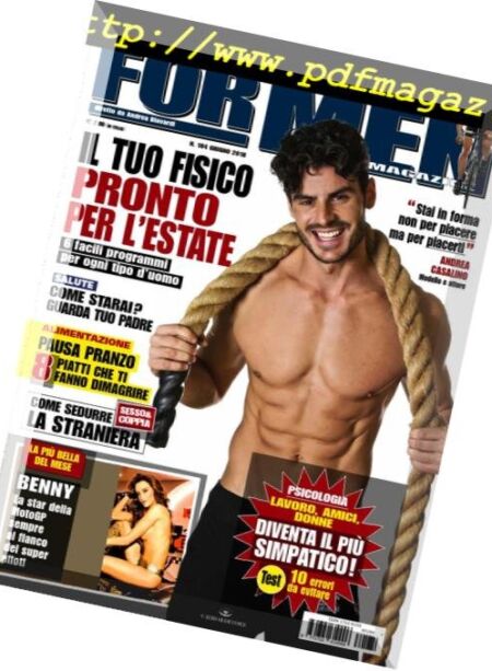 For Men Magazine – Giugno 2018 Cover