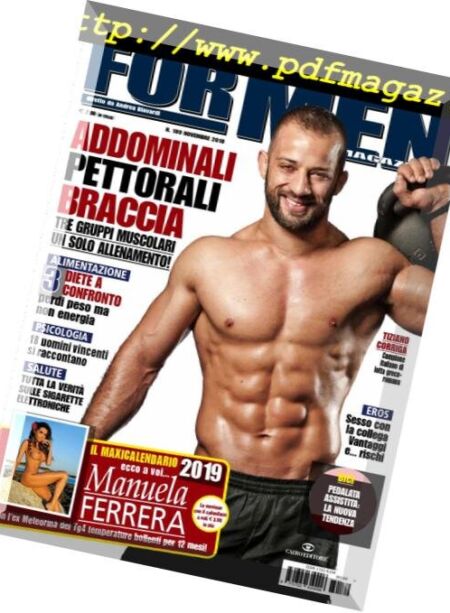 For Men Magazine – Novembre 2018 Cover
