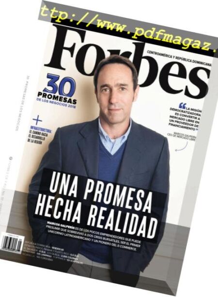 Forbes Centroamerica – octubre 2018 Cover