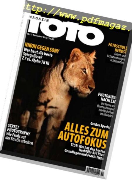 Fotomagazin – November 2018 Cover