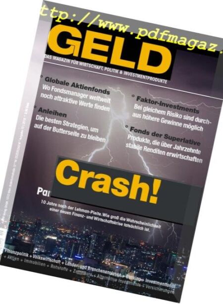 Geld Magazine – Oktober 2018 Cover