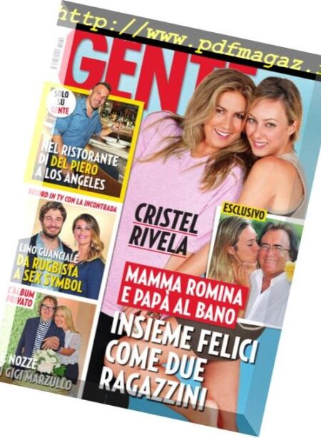 Gente Italia – 29 Settembre 2018 Cover
