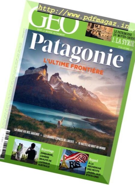 Geo France – Octobre 2018 Cover