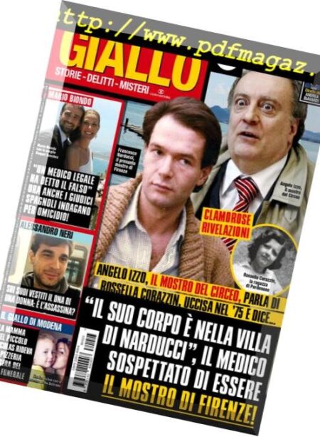 Giallo – 13 Giugno 2018 Cover