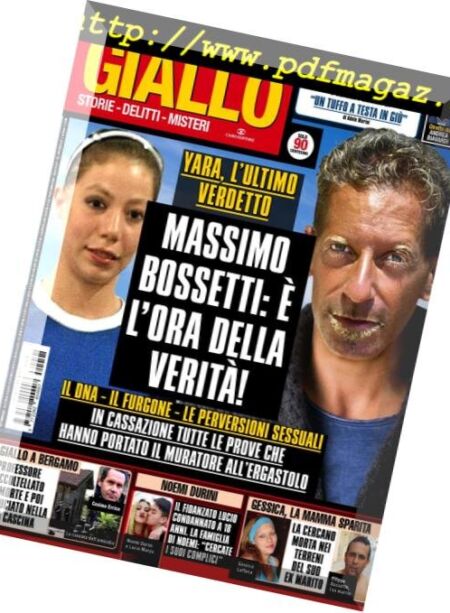 Giallo – 17 Ottobre 2018 Cover
