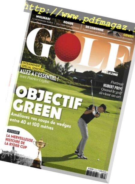 Golf Magazine France – septembre 2018 Cover