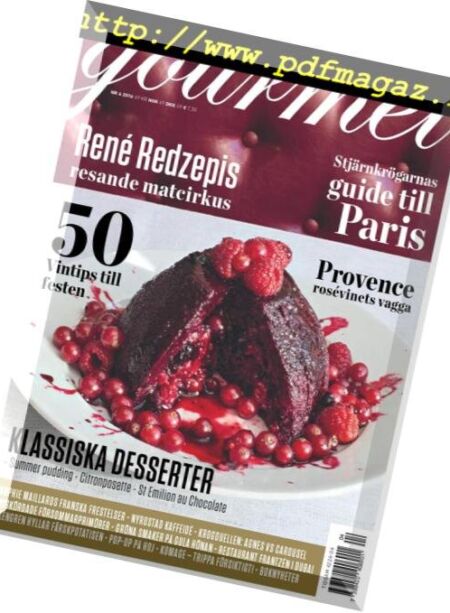 Gourmet Sverige – maj 2016 Cover