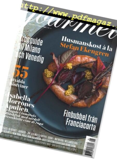 Gourmet Sverige – september 2016 Cover