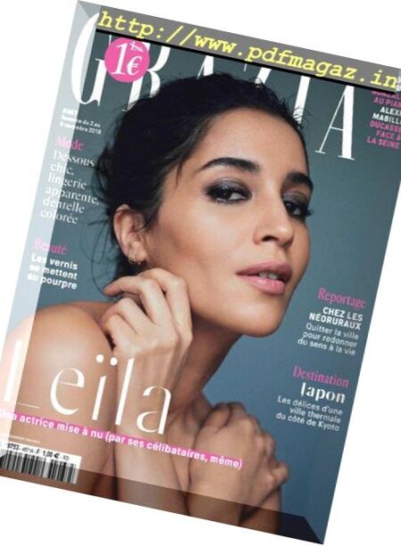 Grazia France – 08 novembre 2018 Cover