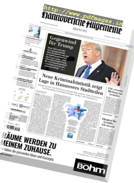 Hannoversche Allgemeine Zeitung – November 2018 Cover