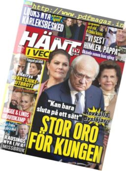 Hant i Veckan – 24 oktober 2018