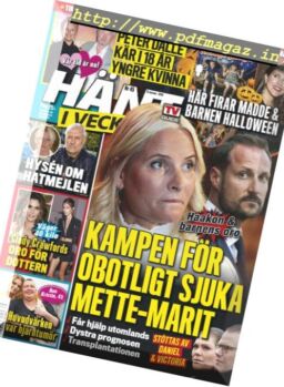Hant i Veckan – 31 oktober 2018