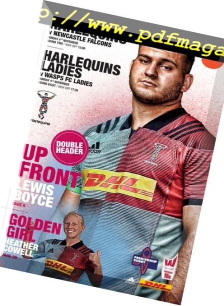 Harlequins – 03 November 2018 Cover