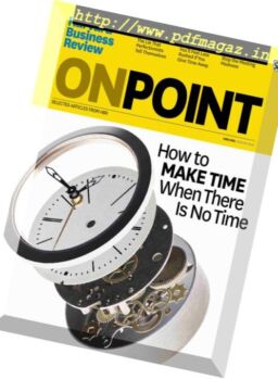 Harvard Business Review OnPoint – October 2018