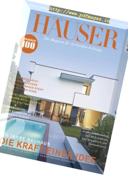 Hauser – Dezember-Januar 2018 Cover