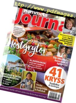 Hemmets Journal – 06 november 2018