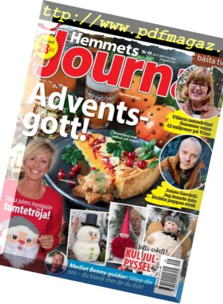 Hemmets Journal – 29 november 2018 Cover