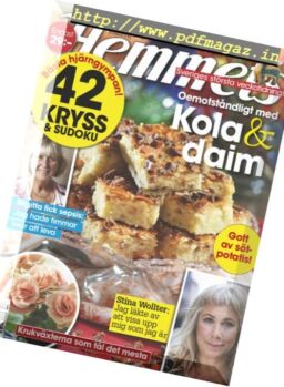 Hemmets Veckotidning – 09 oktober 2018