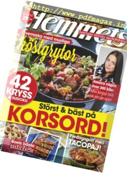 Hemmets Veckotidning – 23 oktober 2018
