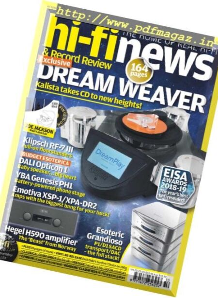 Hi-Fi News – October 2018 Cover