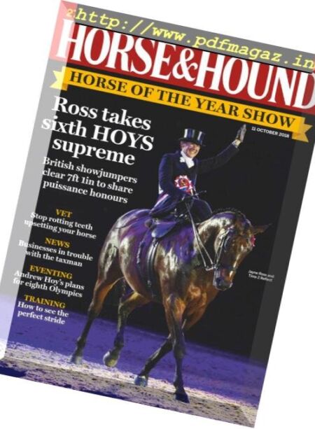 Horse & Hound – 11 October 2018 Cover