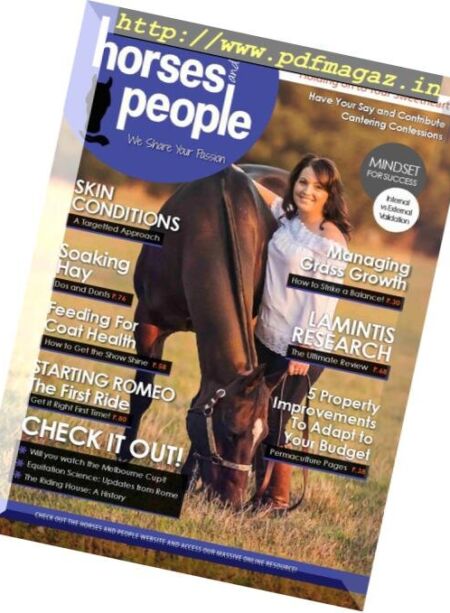 Horses and People – November 2018 Cover