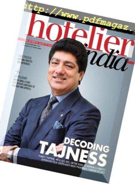 Hotelier India – October 2018 Cover