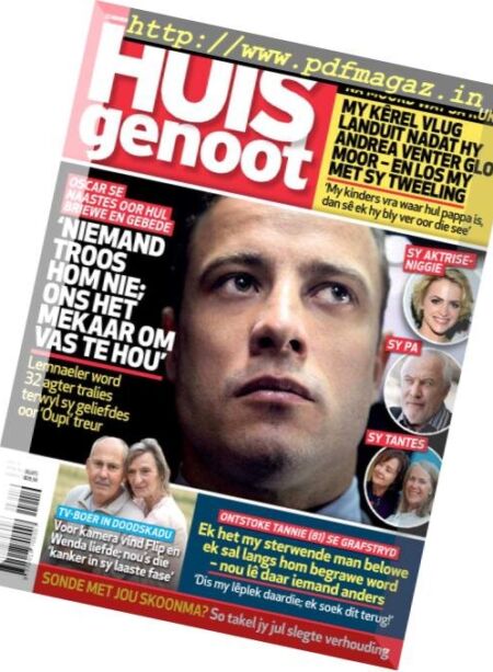 Huisgenoot – 22 November 2018 Cover