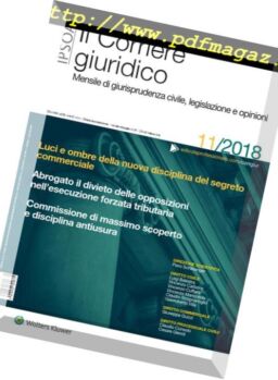 Il Corriere Giuridico – Novembre 2018