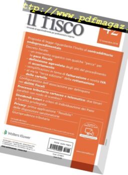 il fisco – 12 Novembre 2018