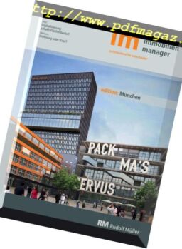 Immobilienmanager Edition Munchen – Nr10, 2018