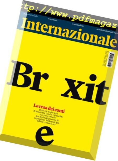 Internazionale – 23 Novembre 2018 Cover