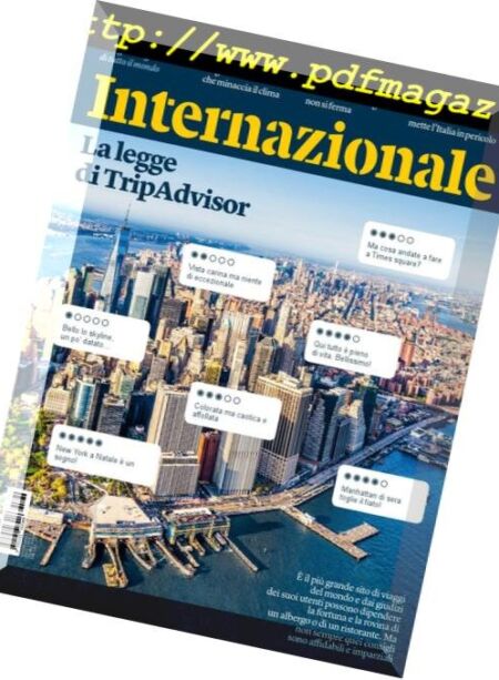 Internazionale – 26 Ottobre 2018 Cover
