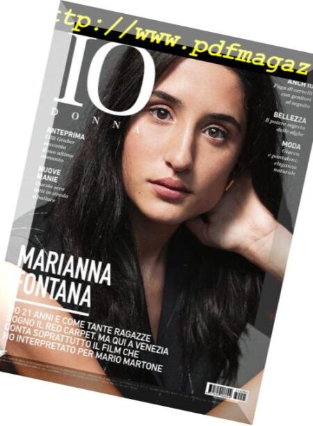 Io Donna del Corriere della Sera – 01 settembre 2018 Cover