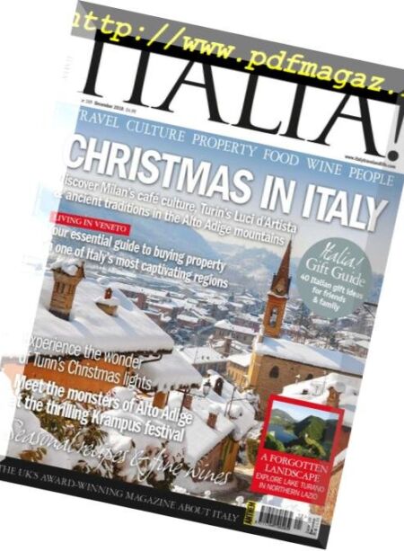 Italia! Magazine – December 2018 Cover