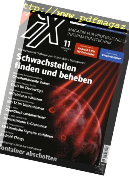 iX Magazin – November 2018 Cover