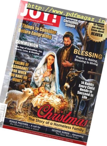 Joy! Magazine – December 2018 Cover